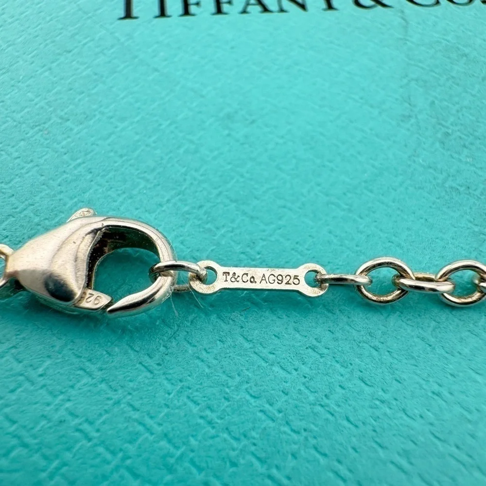 RARE Tiffany & Co. Olive Leaf Rose Quartz Tassel Necklace Sterling Silver 28